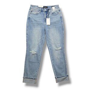 Judy‎ Blue Boyfriend Fit Jeans Womens 28 Star Pocket Mid Rise